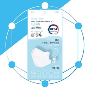 국산 식약처인증 FDA KF94 미세먼지 방역 MB필터 초미세먼지 차단 마스크 대형 1개입 흰색 개별포장 50매입