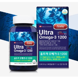 캐나다산 직수입 건강기능식품 EPA DHA 연어유 비타민D 울트라 동물성 오메가3 스 리 영양제 90캡슐