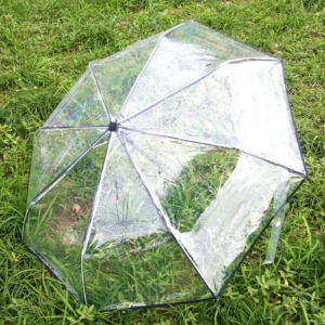 3단 접이식 전자동 투명 우산 4가지칼라 택1