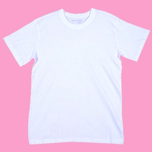 (3pcs) 트라인 100% 순면 여성 남자 공용 베이직 기본 면티 흰색 레이어드 면티셔츠 85부터 빅사이즈 120